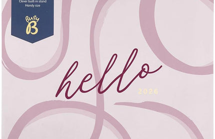 Calendario 2026 Escritorio 12M - Rosa Ribbon