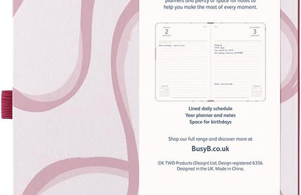 Agenda 2026 Mediana 12M Sem Vista - Rosa Ribbon