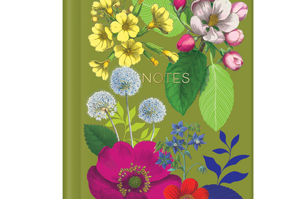 Libreta Tapa Dura - Floral Vintage Foil Dorado