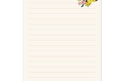 Libreta Tapa Blanda - Mariposas Florales Vintage