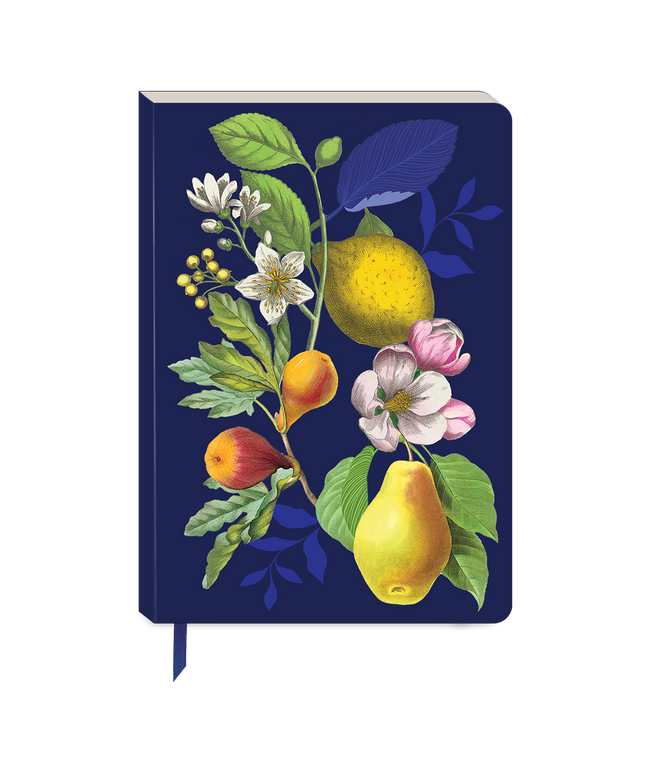 Libreta Tapa Blanda - Frutas Florales Vintage