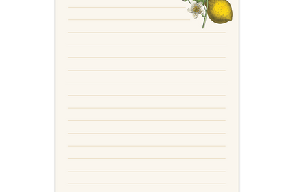 Libreta Tapa Blanda - Frutas Florales Vintage