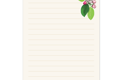 Libreta Tapa Blanda - Floral Vintage