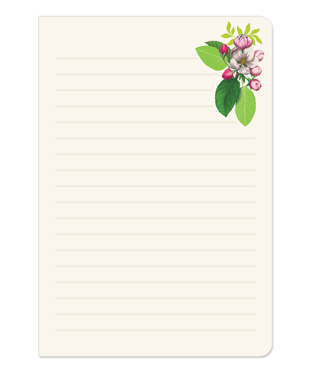 Libreta Tapa Blanda - Floral Vintage