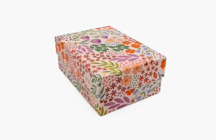 Caja Regalo Cartón Mediana - Floral