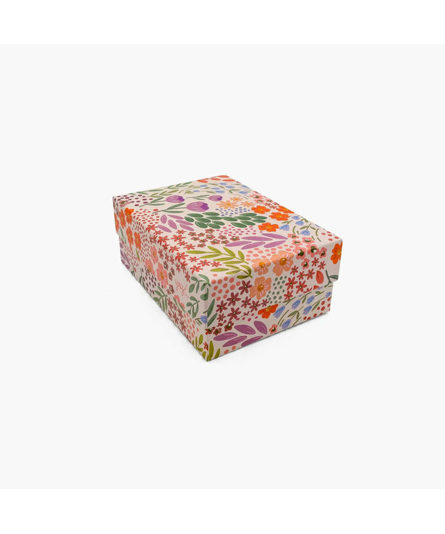 Caja Regalo Cartón Mediana - Floral