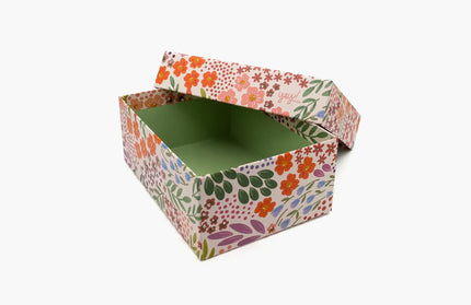 Caja Regalo Cartón Mediana - Floral
