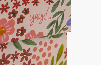 Caja Regalo Cartón Mediana - Floral