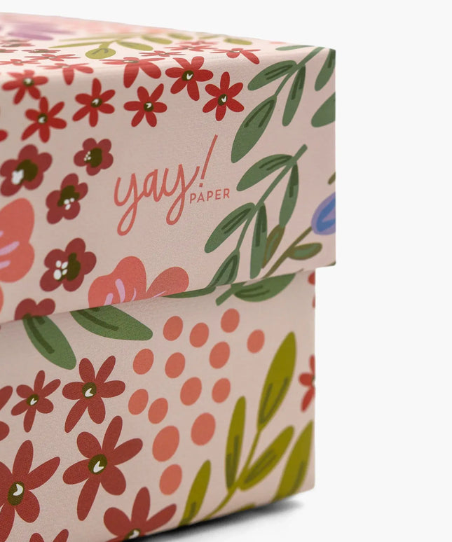 Caja Regalo Cartón Mediana - Floral