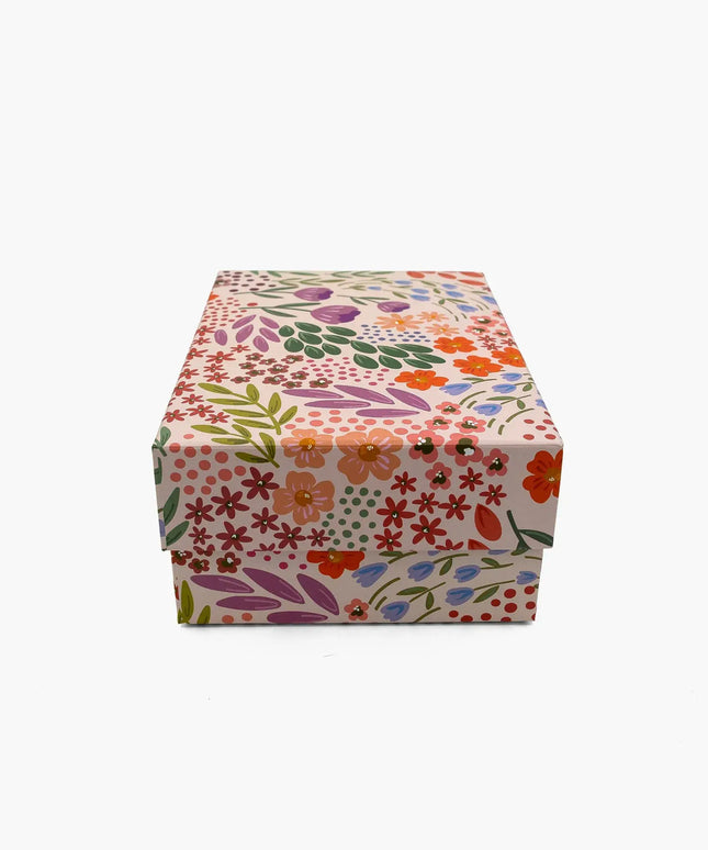 Caja Regalo Cartón Mediana - Floral