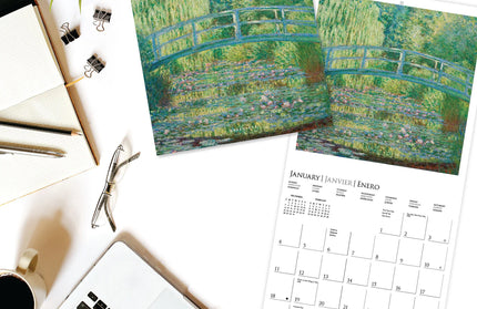 Calendario 2026 Pared Mini 12M - Monet