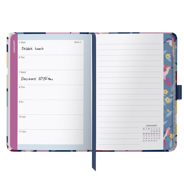 Agenda 2026 Chica 12M Sem Vista - Floral