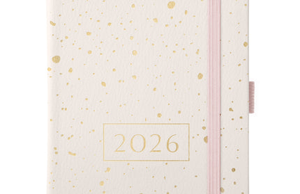 Agenda 2026 Chica 12M Sem Vista - Gold Spray