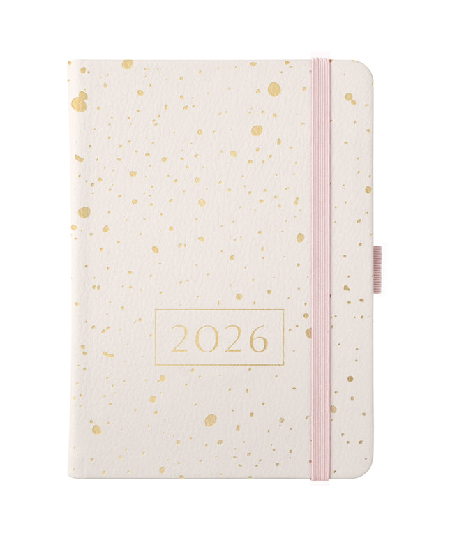 Agenda 2026 Chica 12M Sem Vista - Gold Spray