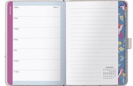 Agenda 2026 Chica 12M Sem Vista - Gold Spray