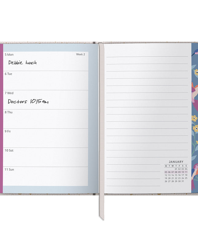 Agenda 2026 Chica 12M Sem Vista - Gold Spray