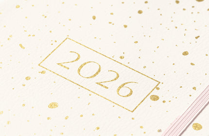 Agenda 2026 Mediana 12M Sem Vista - Gold Spray