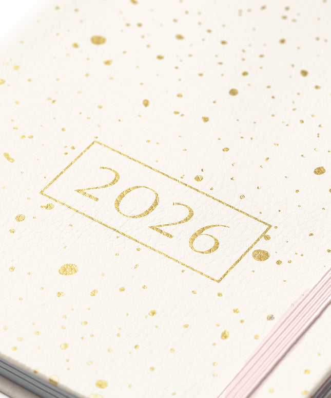 Agenda 2026 Mediana 12M Sem Vista - Gold Spray