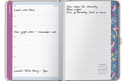 Agenda 2026 Mediana 12M Sem Vista - Gold Spray