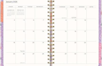 Agenda 2026 Sem Vista TriTab 17M - Secret Garden