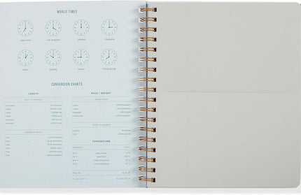 Agenda sin Fecha Mensual - Utility Gris