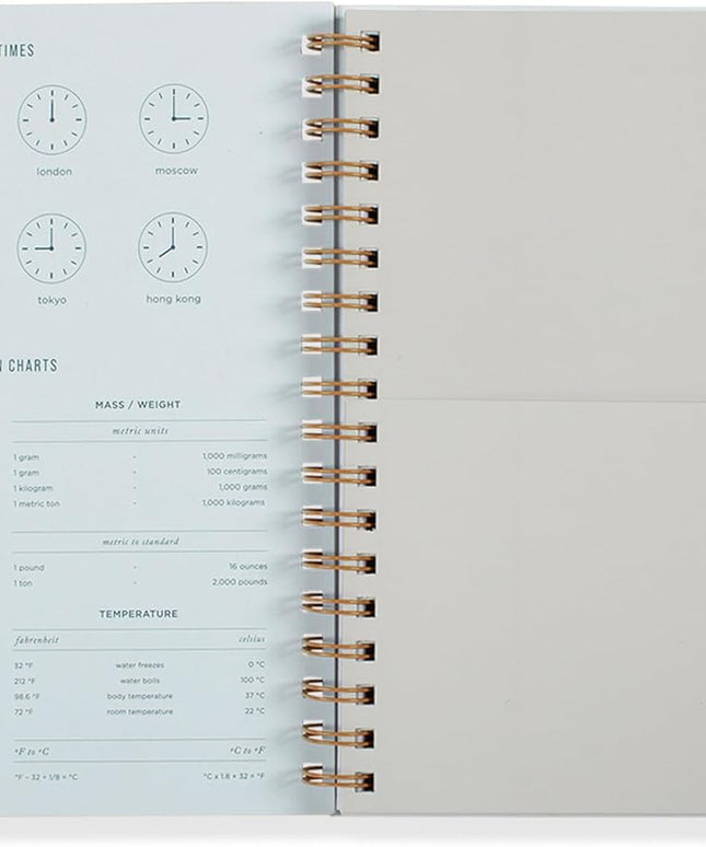 Agenda sin Fecha Mensual - Utility Gris