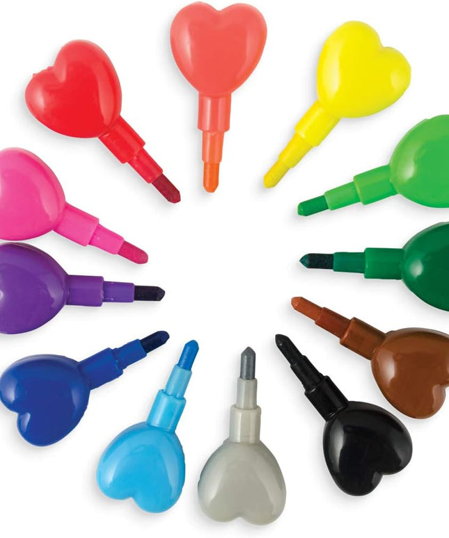 Lápiz Crayones Apilables Heart