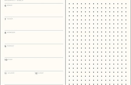 Agenda 2025 Mediana Sem Vista y Punteado 12M - Apricot