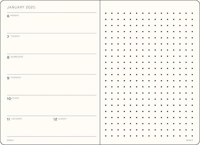 Agenda 2025 Mediana Sem Vista y Punteado 12M - Apricot