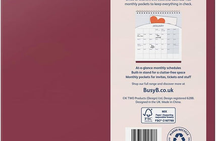 Calendario 2026 Escritorio 12M - Azul Spray