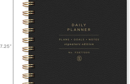 Agenda sin Fecha Diaria - Black