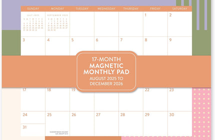 Calendario 2026 Magnético 17M - Color Block