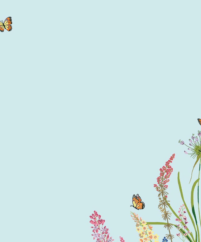 Taco Escritorio - Flores y Mariposas