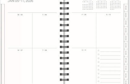 Agenda 2026 Anillada Sem Vista 17M - Stone Agatha