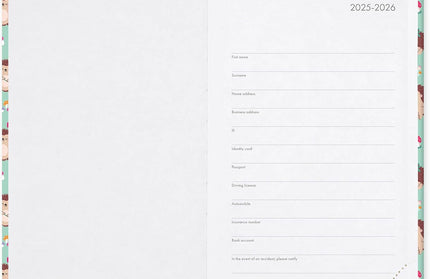 Agenda 2026 Mediana Día por Pág 16 M - Erizos