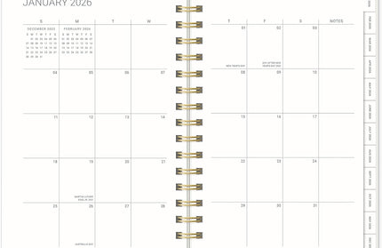 Agenda 2026 Anillada Sem Vista 17M - Verde Agatha