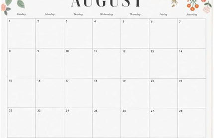 Calendario 2027 Floral