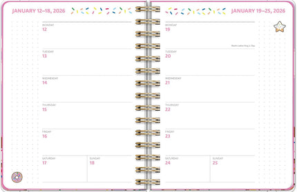 Agenda 2026 Anillada Sem Vista 17M - Tokidoki Donutella