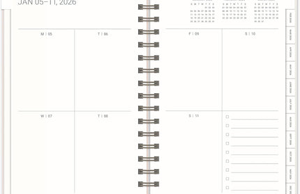 Agenda 2026 Anillada Sem Vista 17M - Coral Agatha