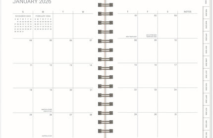 Agenda 2026 Anillada Sem Vista 17M - Coral Agatha