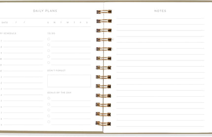 Agenda sin Fecha Diaria - Black