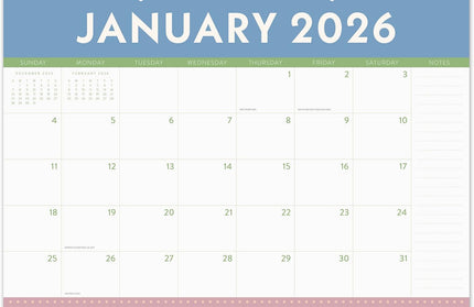 Calendario 2026 Escritorio 17M - Color Block
