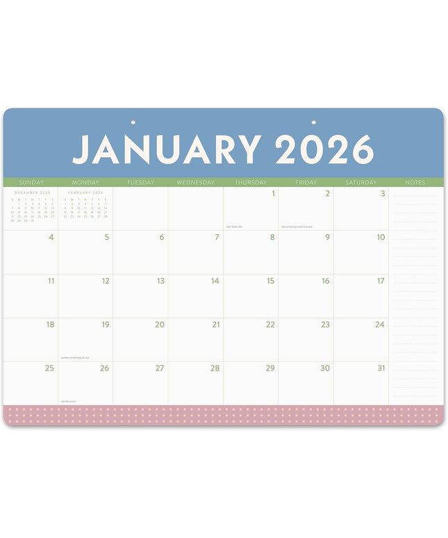 Calendario 2026 Escritorio 17M - Color Block