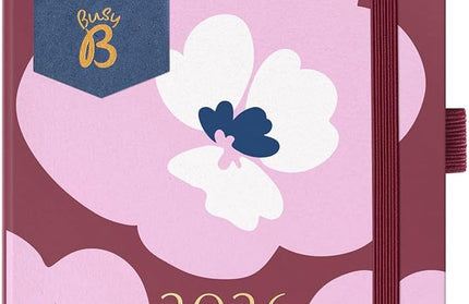 Agenda 2026 Chica 12M Sem Vista - Floral Borgoñas