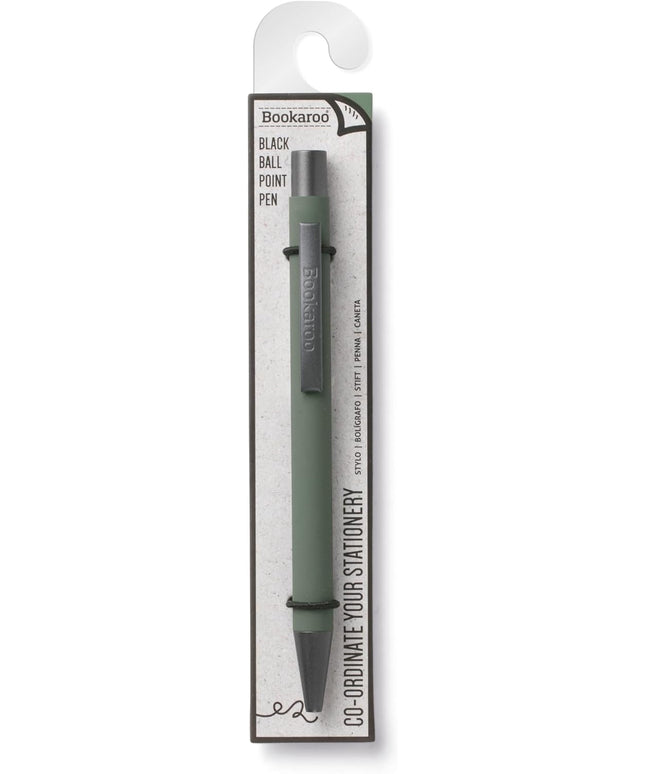 Bolígrafo Tinta Negra - Verde