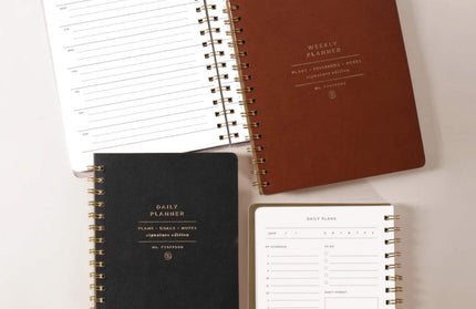 Agenda sin Fecha Diaria - Black