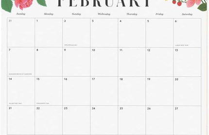 Calendario 2027 Floral