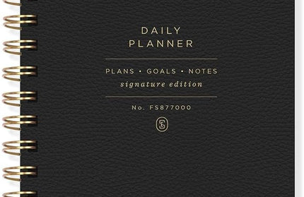 Agenda sin Fecha Diaria - Black