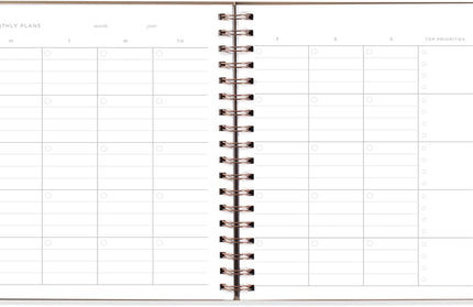 Agenda sin Fecha Mensual - Flowers
