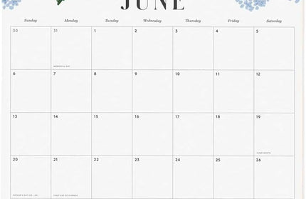 Calendario 2027 Floral